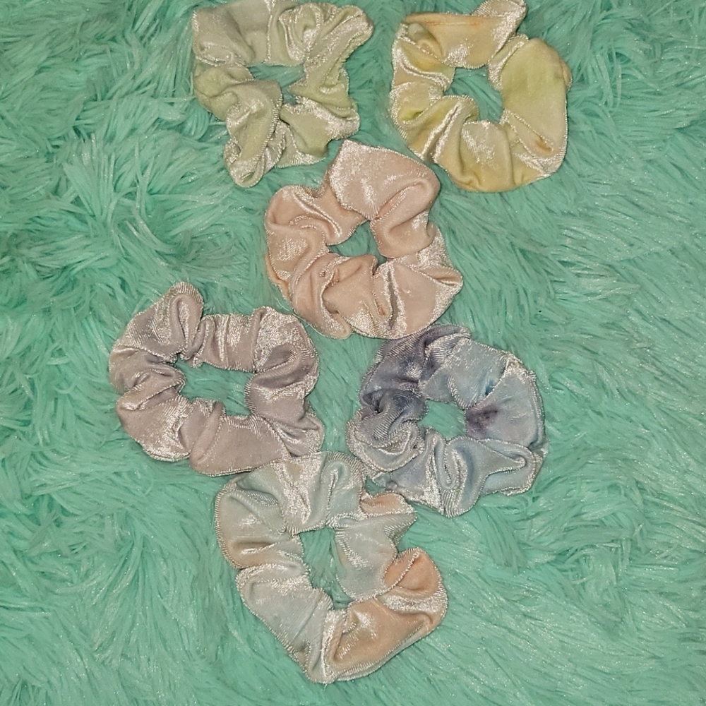 Hand Dyed Velvet Scrunchies